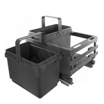 Превью картинка Vibo KOMBI 2.0 MINI M40W Система сортировки и хранения, 2 емкости (12л+12л), креп. фасада, полн.выдв., плавн.закр. направл. Nova Pro, крышка-полка (MKOMBI2GME402SCGMRF) #4
