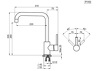 Превью картинка Смеситель для кухни GRANULA 7110, СТАЛЬ САТИН, СМЕСИТЕЛЬ КУХОННЫЙ #3