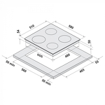 Превью картинка Индукционная варочная панель KRONA TELLER 60 BL/S K #9