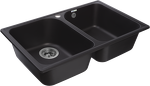 Превью картинка Кварцевая мойка GranFest GF-QUARZ 15 Черный #2