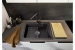Превью картинка Гранитная мойка Blanсo NAYA 6 SILGRANIT темная скала #13