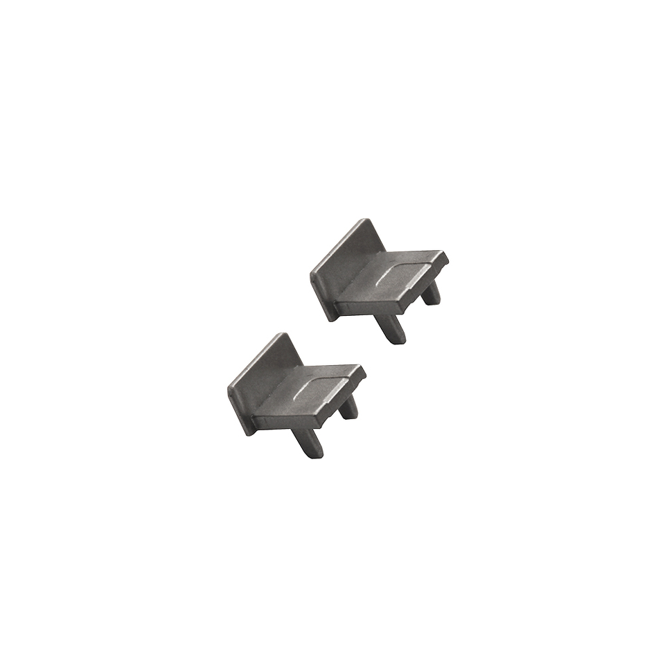 Фото Duslar Комплект заглушек для профиля DLIGHT RUT, антрацит