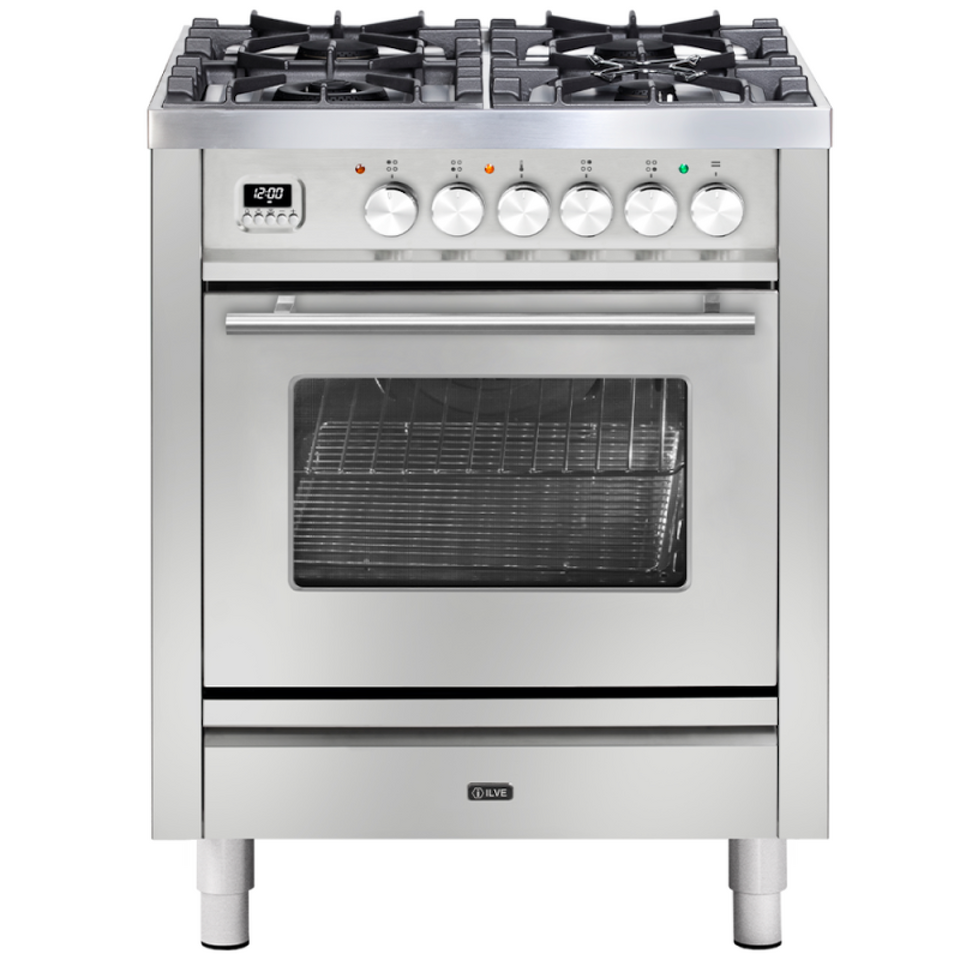 Фото Центр варочный ILVE P07DWE3/SS нержавеющая сталь (фурн. сатинированная сталь)