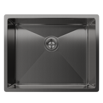 Превью картинка Металлическая мойка Rivelato RINOX 5444 UN PVD black нерж.сталь 1 чаша 540*440*200 мм #1