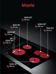 Превью картинка Электрическая варочная панель Miarte BI Electric Hob 4 burner Oval Triple #4