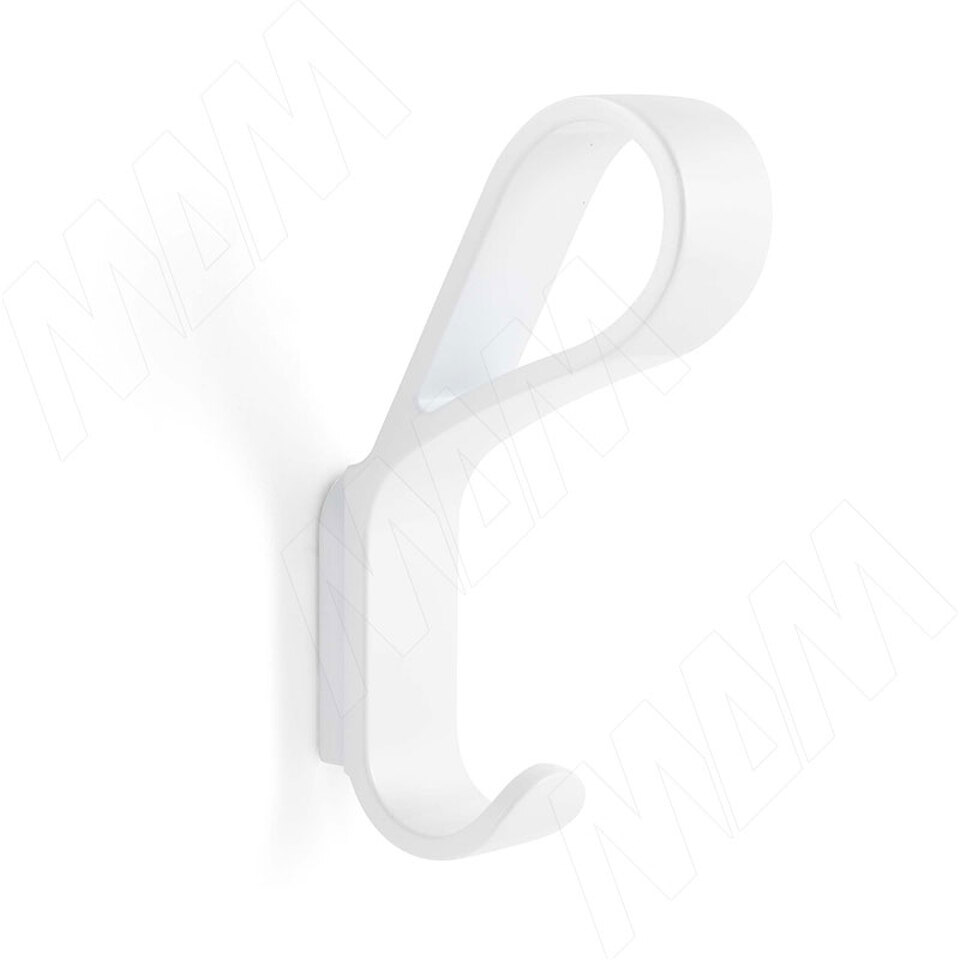 Фото PULSE БЕЛТ Крючок двухрожковый белый матовый, BELT (HK.43.WTM)
