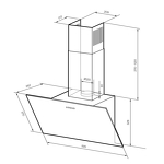 Превью картинка Наклонная вытяжка Lex MOZA 600 R1 BLACK воздухоочиститель #3