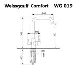 Превью картинка Смеситель для кухни Weissgauff WG 019328 Comfort Beige Sand #2
