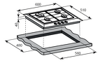 Превью картинка Газовая варочная панель Weissgauff HG 640 BGh #12