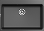 Превью картинка Гранитная мойка Rivelato AXEL 70 1-чаша 730*520мм Черный 502 #1