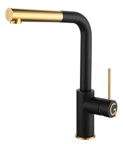 Картинка Rivelato Albano Г-обр.с выдвижной лейкой D-35мм antracite/oro