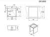 Превью картинка Металлическая мойка GRANULA 4600, ГРАФИТ МАТОВЫЙ, стальная кухонная мойка #3