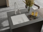 Превью картинка Гранитная мойка Rivelato NOBILE 544-R 1-чаш 540*440 Белый 101 #2
