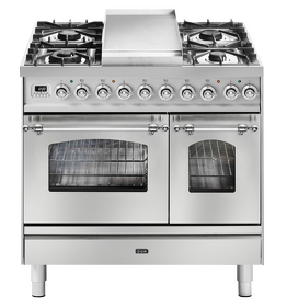 Картинка ILVE PD09FDNE3/SSC нержавеющая сталь (фурн. хром)