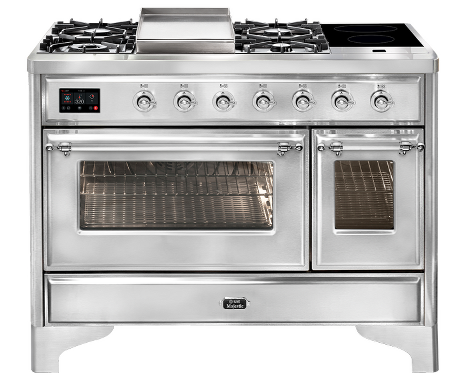 Фото Центр варочный ILVE M12FIDNE3/SSC нержавеющая сталь (фурн. хром)