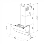 Превью картинка Наклонная вытяжка KRONA AURORA 600 black S #8