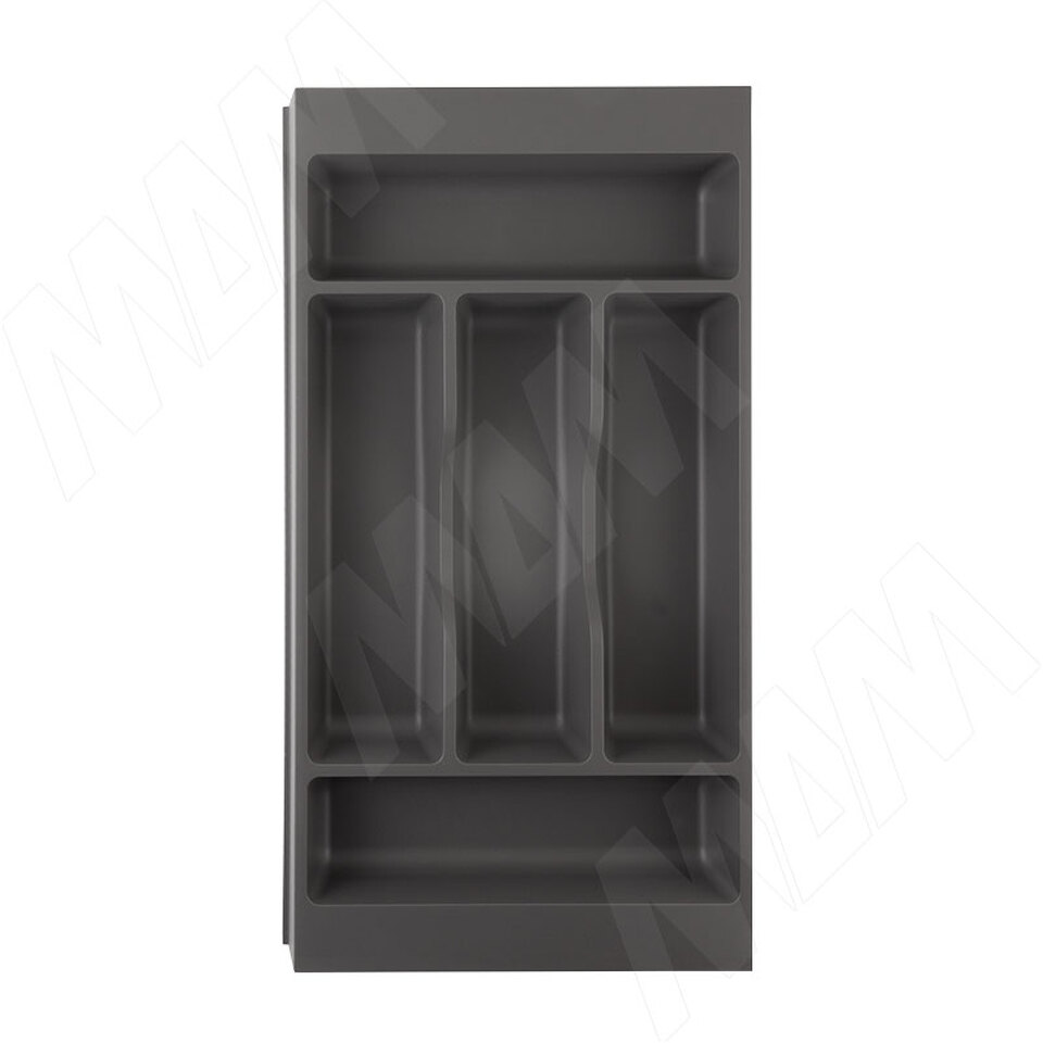 Фото Gollinucci COMBI Лоток кухонный для столовых приборов 278х420/490,  цвет графит (6712G425PZ)