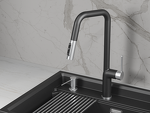 Превью картинка Смеситель для кухни GRANULA 9011, ШВАРЦ #1