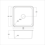 Превью картинка Металлическая мойка EMAR EMB-127A PVD Nano Golden #4