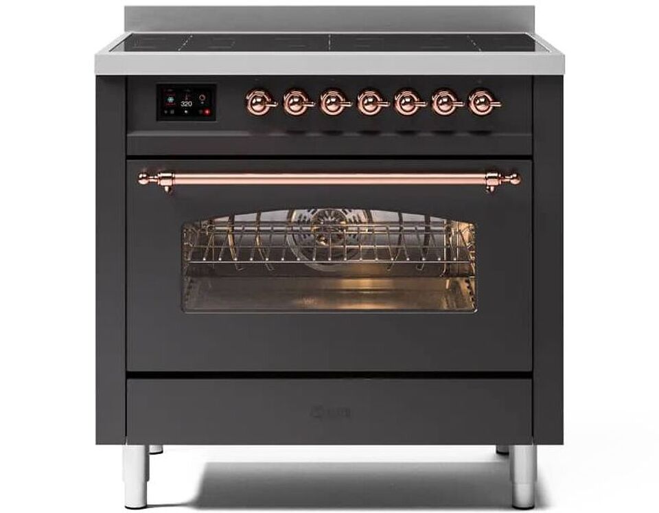 Фото Центр варочный ILVE PI366NSY/MGP матовый графит (фурн. медь)