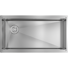 Картинка Rivelato RINOX 8044 UN-L нерж.сталь 1 чаши 800*440*200 в комплекте (доска, коландер, рол мат)