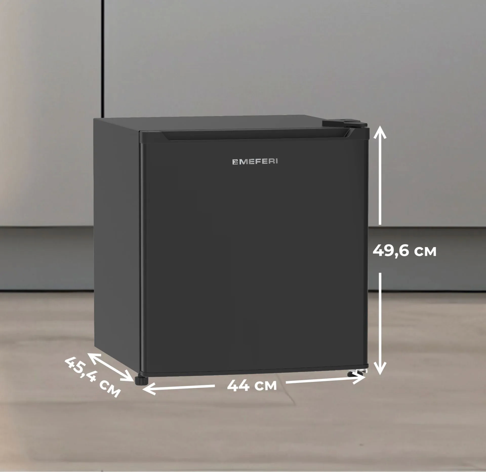 Фото Холодильник с одной дверцей Meferi MFR50BK MINI LIGHT