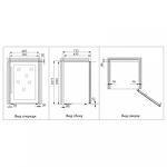Превью картинка Шкаф винный  Cold Vine Винный холодильник (шкаф) компрессорный COLD VINE С66-КSF2 #2