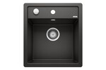 Превью картинка Гранитная мойка Blanсo DALAGO 45-F SILGRANIT черный с клапаном-автоматом #1