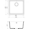Превью картинка Гранитная мойка Omoikiri Kata 44-U-BE Artgranit/ваниль #2