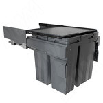 Превью картинка PULSE PROBOX MAX F60 Система сортировки и хранения, 4 емкости (2x15+2x27), креп. фасада, полн.выдв., плавн.закр., графит (MBN604-84DGMAX) #2