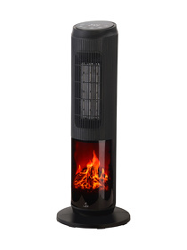Картинка Lex LXCR 1526,обогреватель керамический, с очагом 2000Вт ( черный)