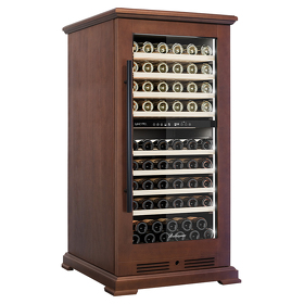 Картинка Meyvel Винный холодильник (шкаф) компрессорный MEYVEL MV99PRO-KBT2 (Итальянский орех)
