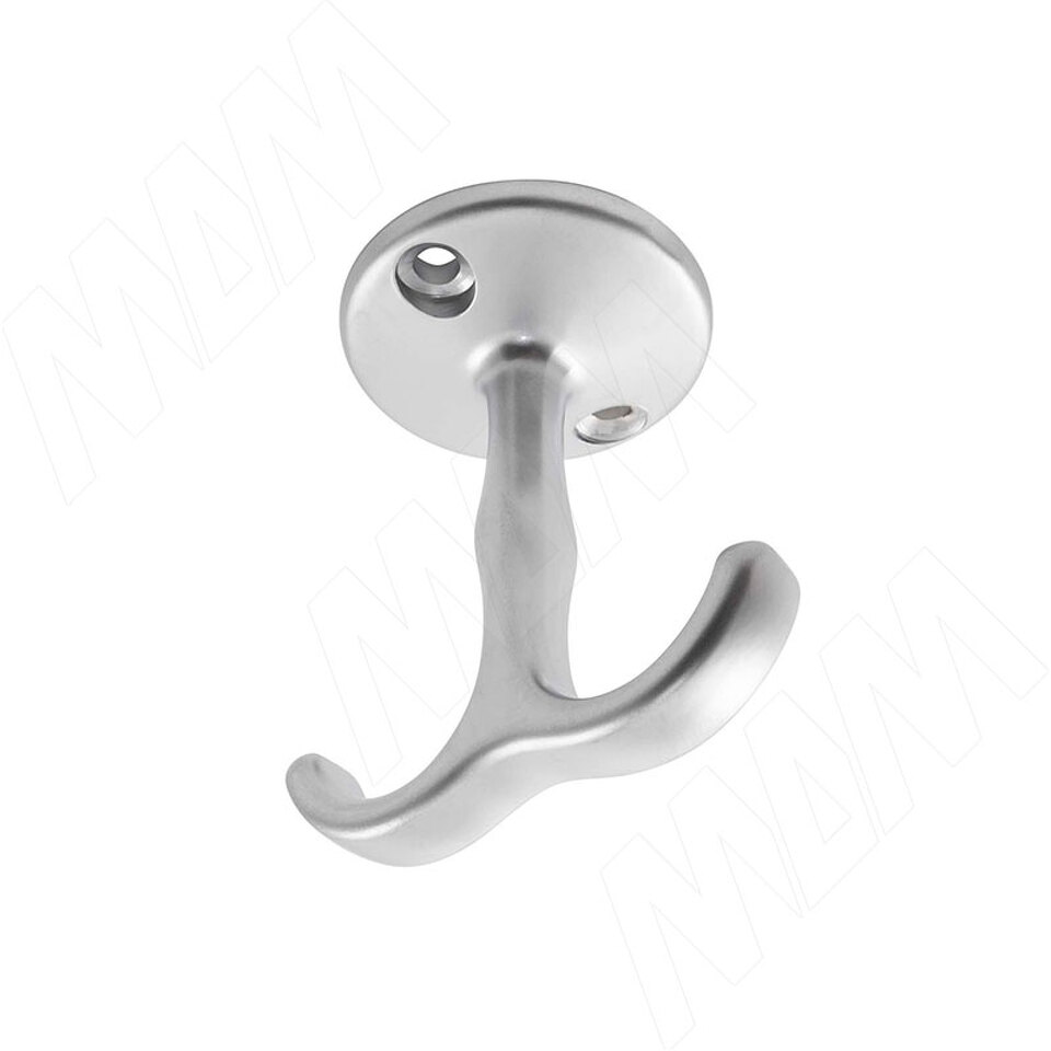 Фото PULSE Крючок двухрожковый хром матовый (HK.05.SC)