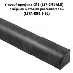 Превью картинка PULSE Профиль СМ1, угловой, черный, 16х16мм, L-2000 (LSP-CM1-ALU-2-BL) #2