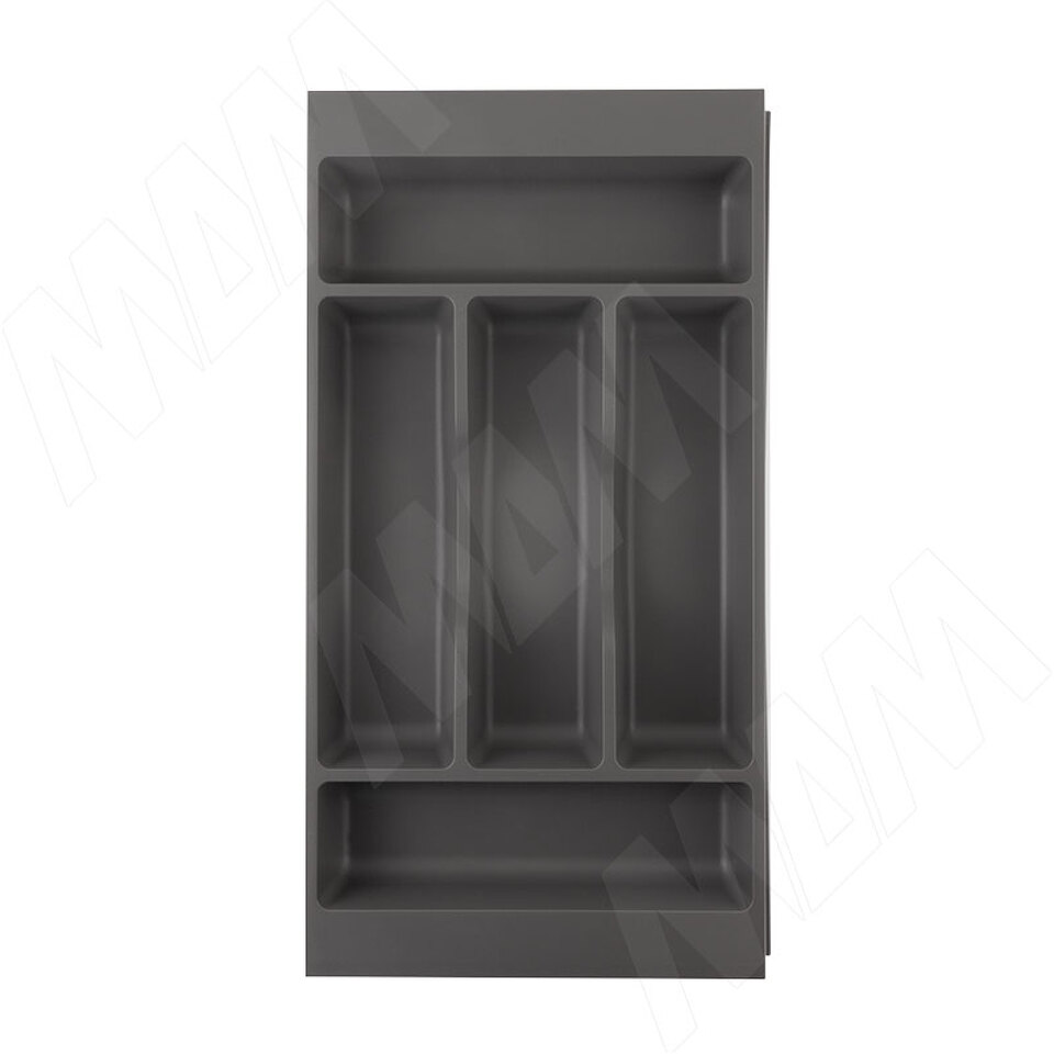 Фото Gollinucci COMBI Лоток кухонный для столовых приборов 266х420/490,  цвет графит (6710G425PZ)