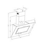 Превью картинка Наклонная вытяжка Lex LEILA 900 WHITE воздухоочиститель #6
