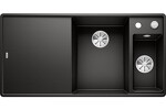 Превью картинка Гранитная мойка Blanсo AXIA III 6 S-F SILGRANIT черный чаша справа, доска ясень c кл.-авт. InFino #1