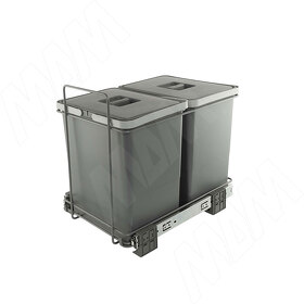Картинка Elletipi ECOFILL Система сортировки и хранения, 2 емкости (12л+12л), нижнее крепление., напр. полн. выдвиж. (PF01 34A2)