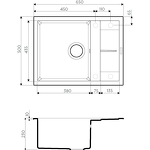 Превью картинка Гранитная мойка Omoikiri Sumi 65-BL Tetogranit/черный #2