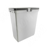 Превью картинка Vibo SINGLE XL Ведро с ручками, пластик, объем 36л, H=510мм, цвет серый (XL36G) #1