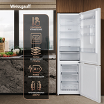 Превью картинка Холодильник с нижней морозилкой Weissgauff WRK 2000 Full NoFrost Inverter White #4