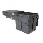 Превью картинка PULSE PROBOX F45 Система сортировки и хранения, 3 емкости (2x13+1x28), креп. фасада, полн.выдв., плавн.закр., крышка-полка, графит (MBN453-54DGMID) #2