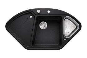 Картинка Blanсo DELTA II-F SILGRANIT PuraDur антрацит с кл.-авт. InFino