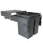 Превью картинка PULSE PROBOX F60 Система сортировки и хранения, 2 емкости (2x33), креп. фасада, полн.выдв., плавн.закр., крышка-полка, графит (MBN602-66DGMID) #2
