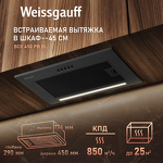 Превью картинка Полновстраиваемая вытяжка Weissgauff Box 450 PB BL #15