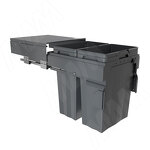 Превью картинка PULSE PROBOX F45 Система сортировки и хранения, 2 емкости (2x33), креп. фасада, полн.выдв., плавн.закр., крышка-полка, графит (MBN452-66DGMID) #2