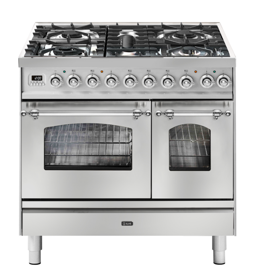 Фото Центр варочный ILVE PD09PDNE3/SSC нержавеющая сталь (фурн. хром)