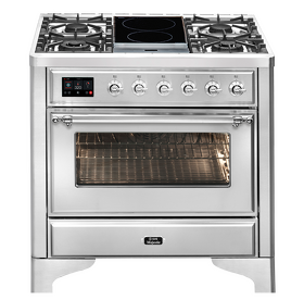 Картинка ILVE M09IDNE3/SSC нержавеющая сталь (фурн. хром)