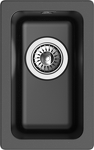 Превью картинка Гранитная мойка Rivelato BERKANA 25 подст.монтаж 1-чаш 305*455 Черный 502 #1