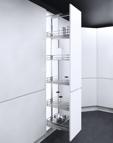 Картинка Vauth-Sagel Система TAL LARDER-SAPHIR, выдвижной фасад 450 мм, высота 1700-1950 мм, хром